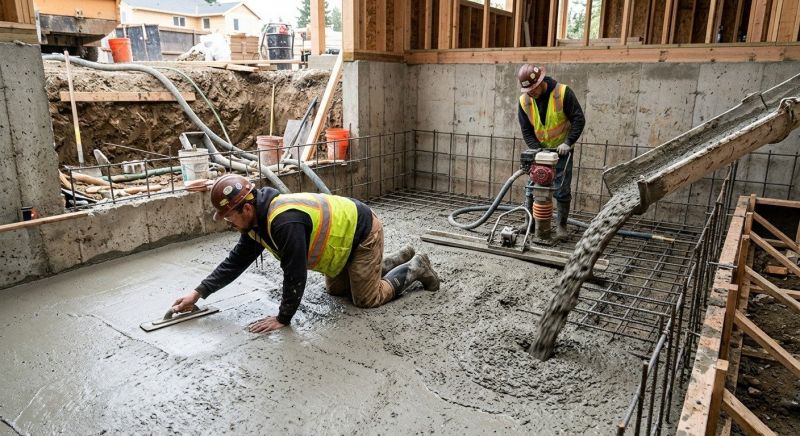 Basement Concrete Installation in Armada, MI