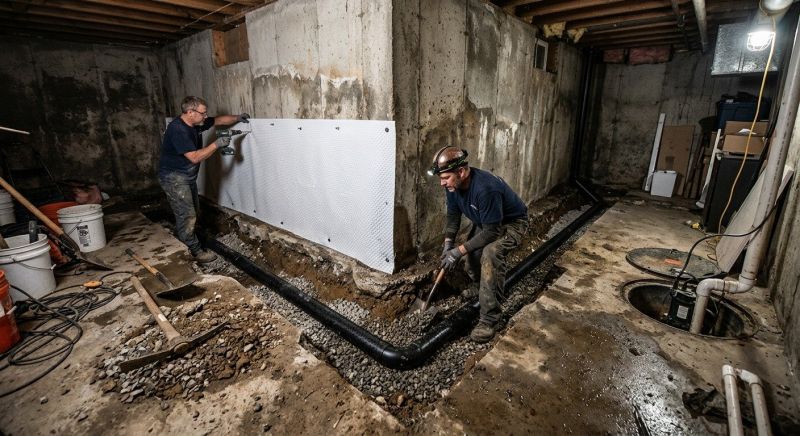 Basement Concrete Installation in Birmingham, MI