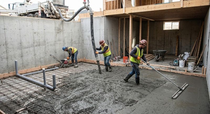 Basement Concrete Installation in Dearborn, MI