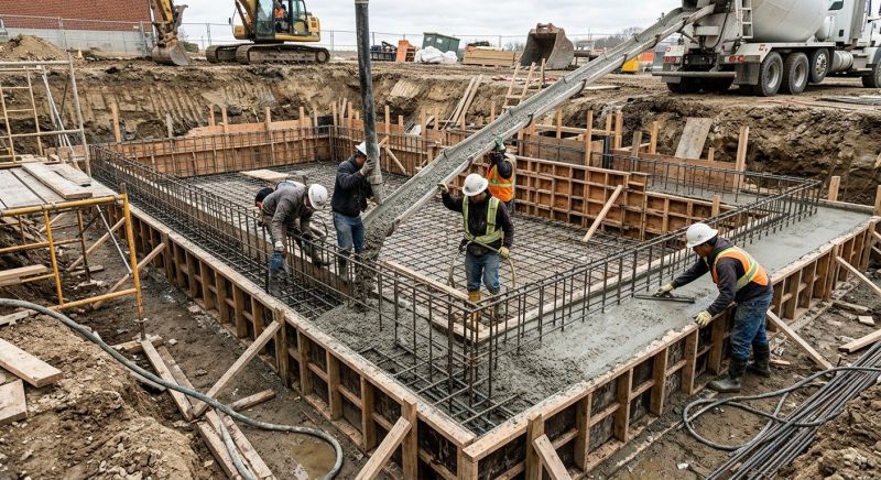 Basement Concrete Installation in Dryden, MI