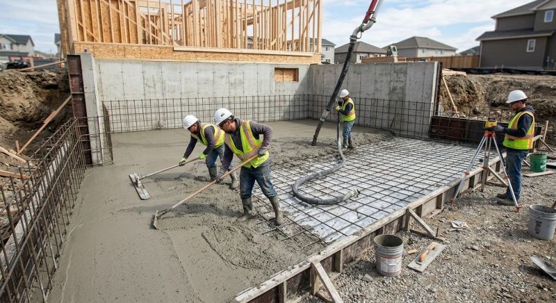 Basement Concrete Installation in Milford, MI