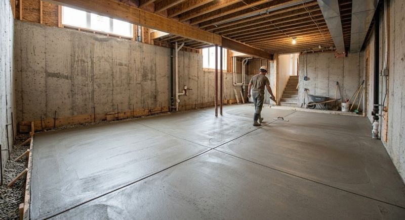 Basement Concrete Installation in Royal Oak, MI