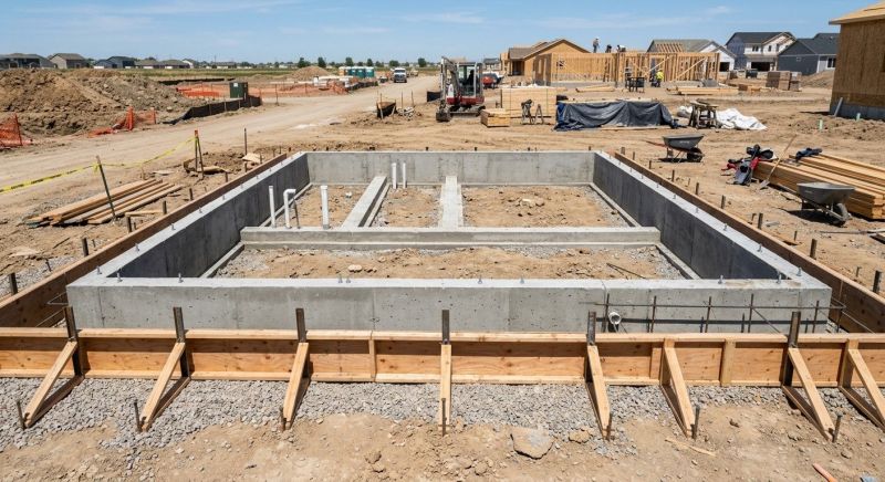 Cement Foundation Installation in Oakland County, MI