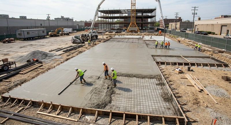 Commercial Slab Installation in New Baltimore, MI