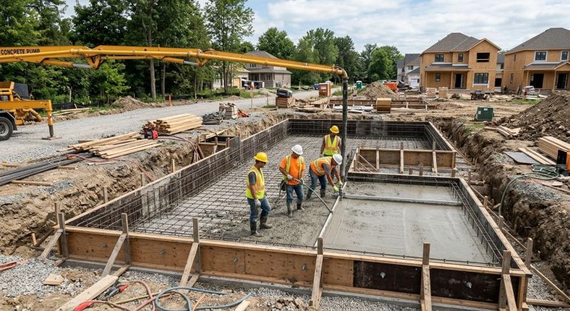 Concrete Foundation Installation in Hazel Park, MI
