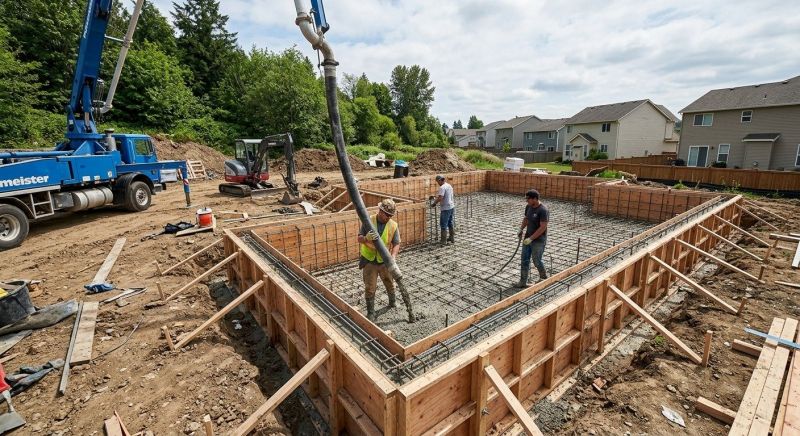 Concrete Foundation Installation in Oakland County, MI