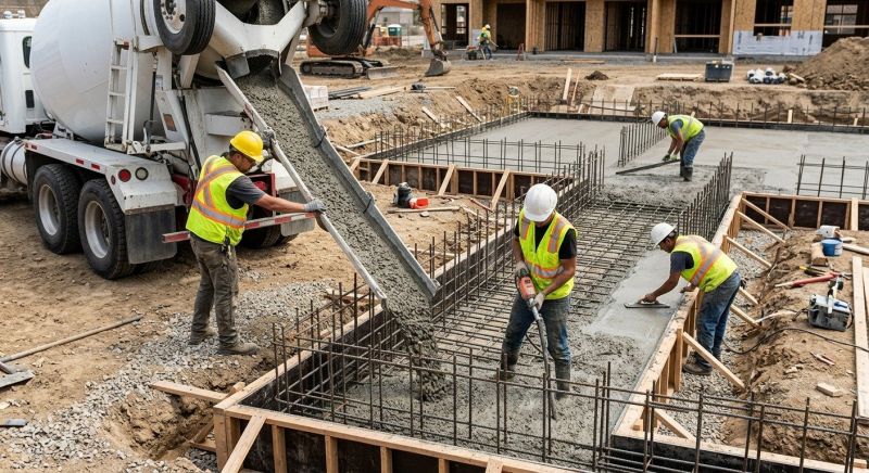 Concrete Foundation Pouring in Oakland County, MI