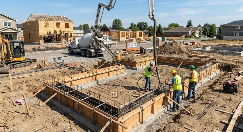 Foundation Construction in Commerce Township, MI