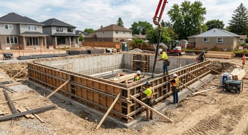 Foundation Construction in Rochester, MI