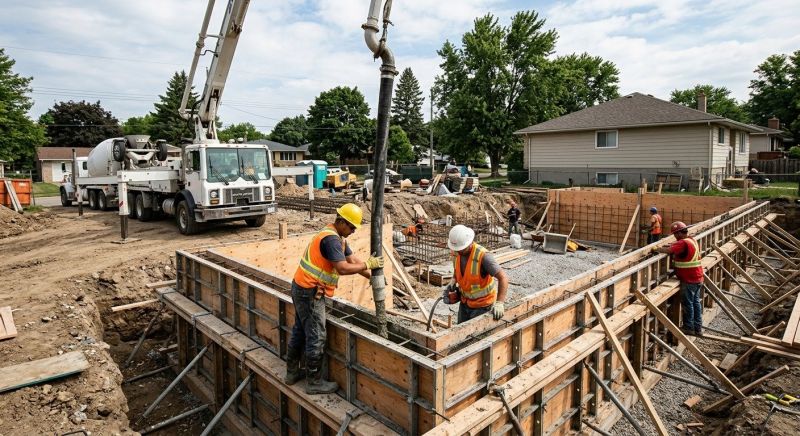 Foundation Wall Pouring in Hazel Park, MI