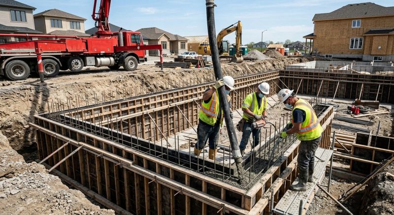 Foundation Wall Pouring in Macomb County, MI