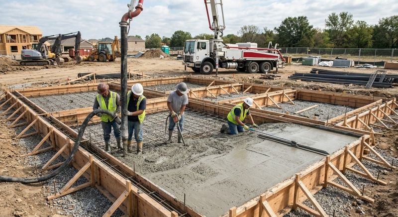 Foundation Wall Pouring in Saint Clair Shores, MI